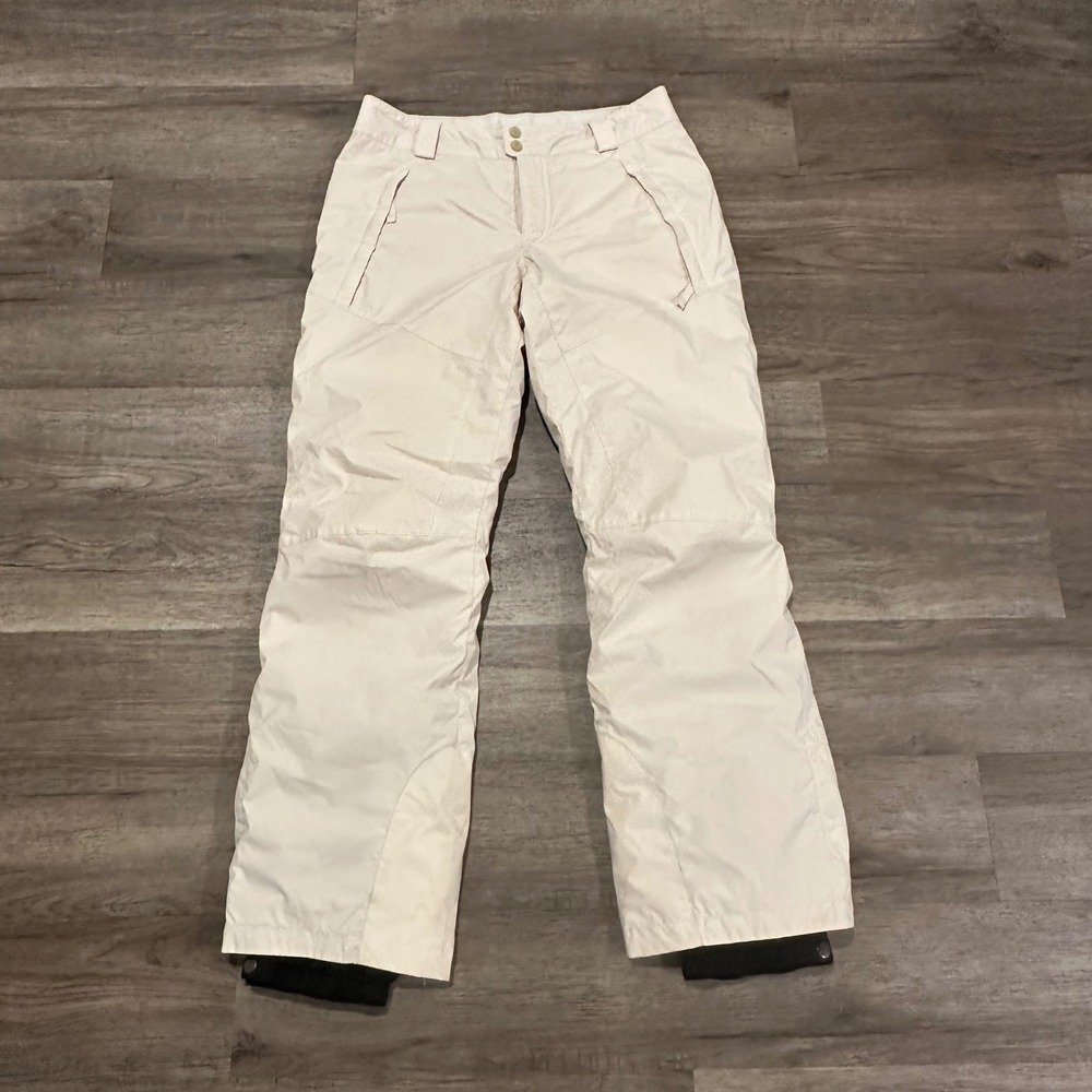 Columbia Womens Cream Waterproof Insulated Ski Snow Pants WL8037 Medium - Picture 2 of 11